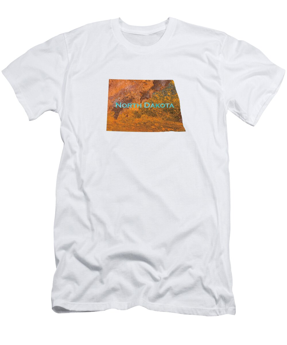 North Dakota Rust on Teal Elisabeth Lucas T-Shirt