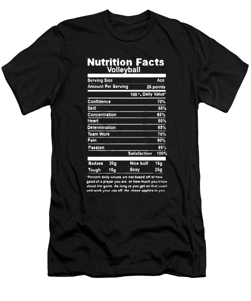 Nutrition Facts Volleyball Tinh Tran Le Thanh T-Shirt