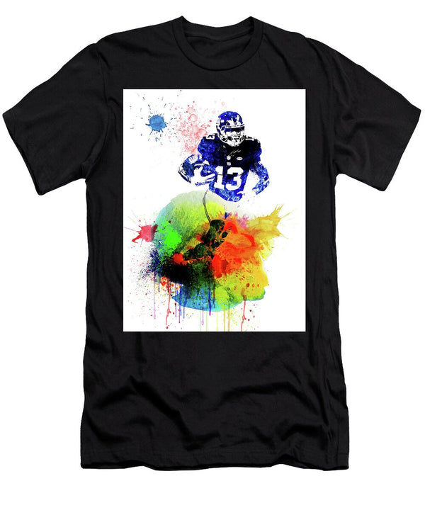 Odell Beckham Jr Watercolor Naxart Studio T-Shirt