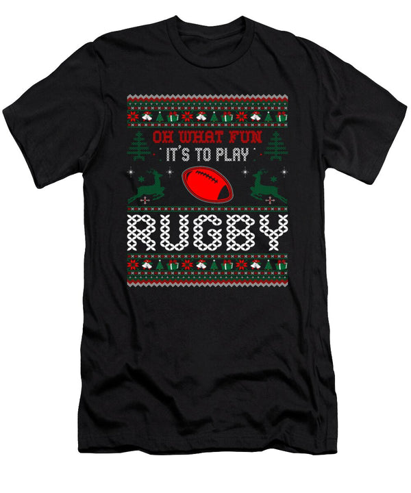 Oh What Fun Its to Play Rugby Christmas Tinh Tran Le Thanh T-Shirt
