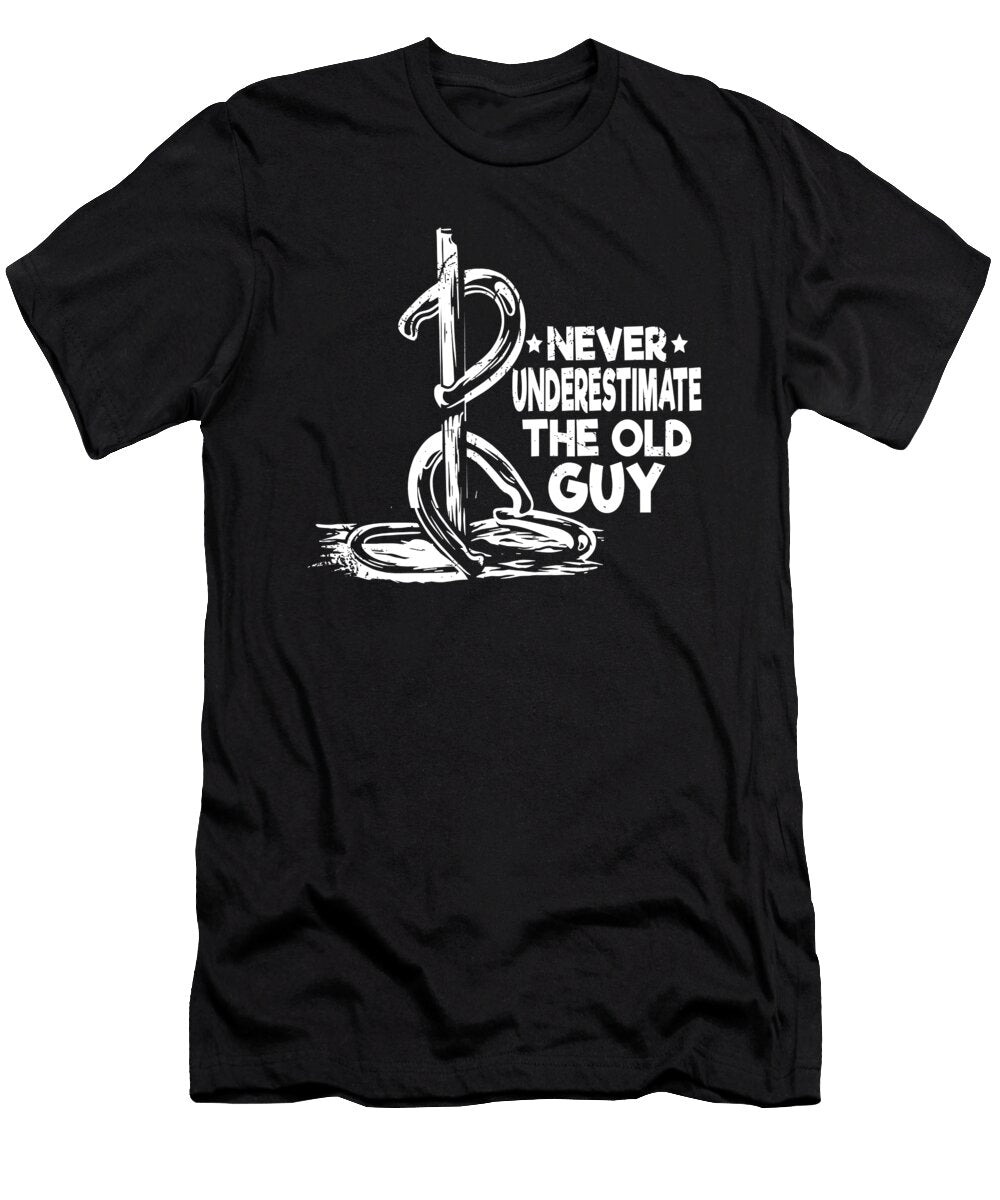 Old Guy Horseshoe Pitching Me T-Shirt
