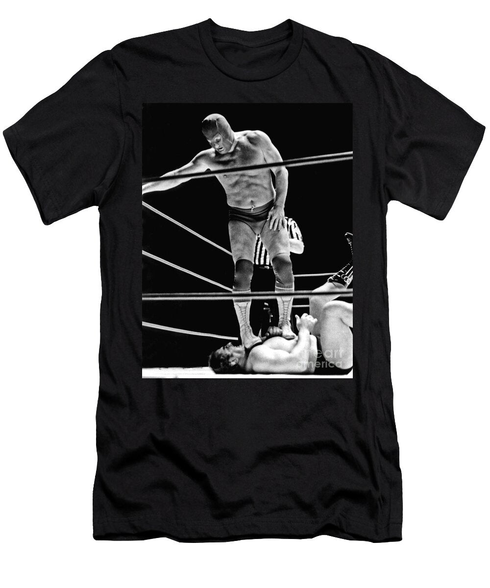 Old School Wrestling with Texas Red Aka Red Bastien Jim Fitzpatrick T-Shirt