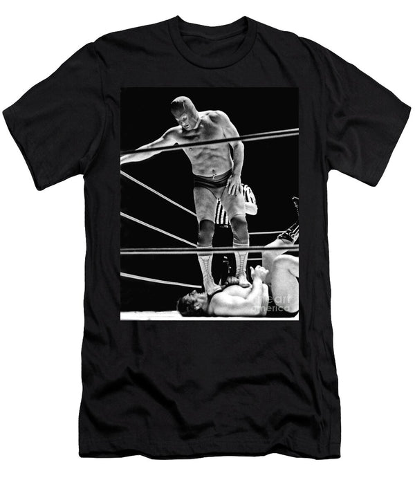Old School Wrestling with Texas Red Aka Red Bastien Jim Fitzpatrick T-Shirt