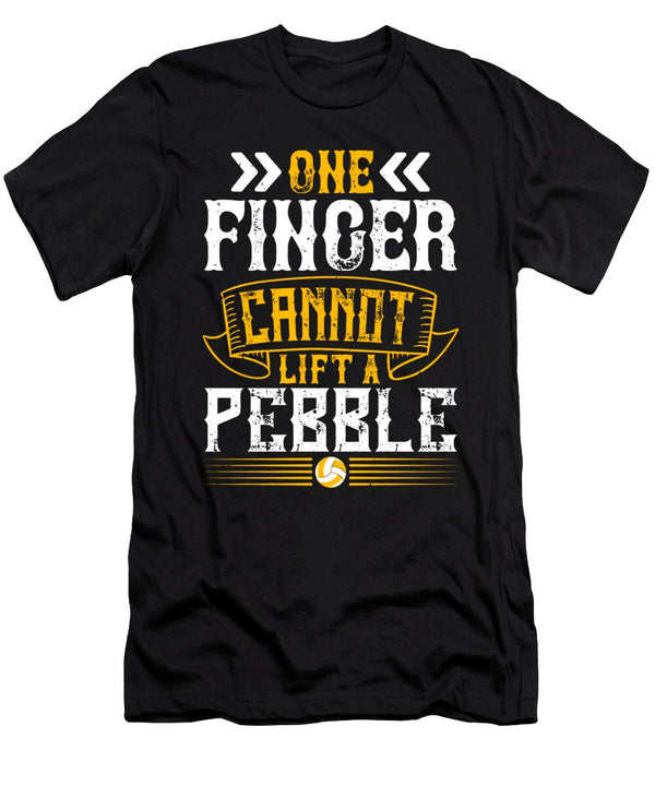 One Finger Cannot Lift a Pebble Jacob Zelazny T-Shirt