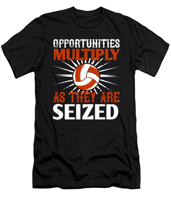 Opportunities Multiply As They Are Seized Jacob Zelazny T-Shirt