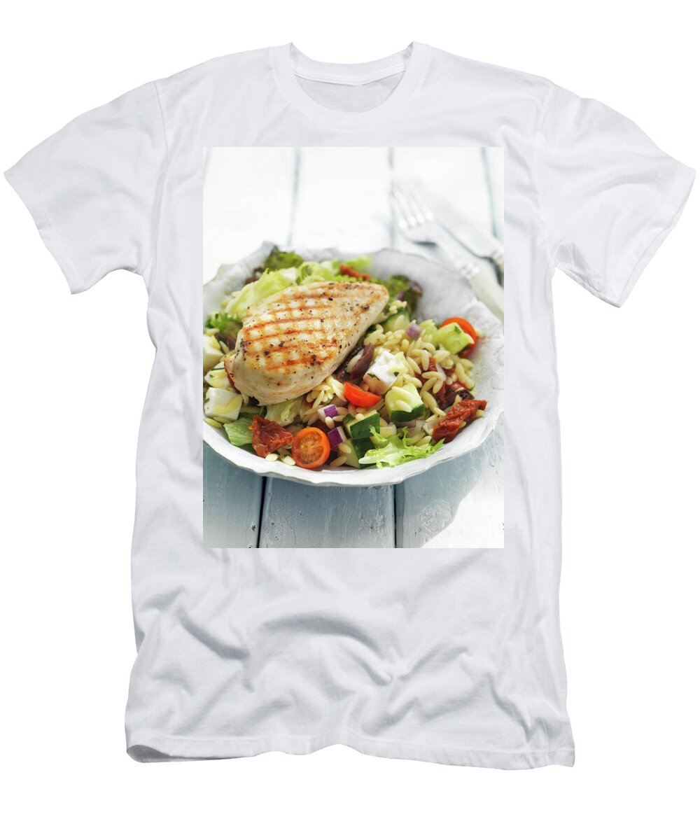 Orzo Salad with Fresh Vegetables and Grilled Chicken Breast Jonathan Gregson T-Shirt