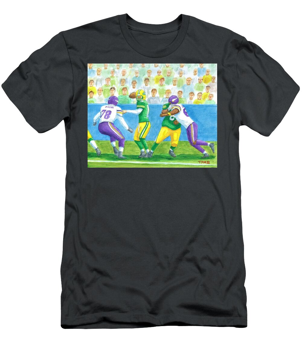 Packers Vs Vikinbs Tom Mulqueen T-Shirt