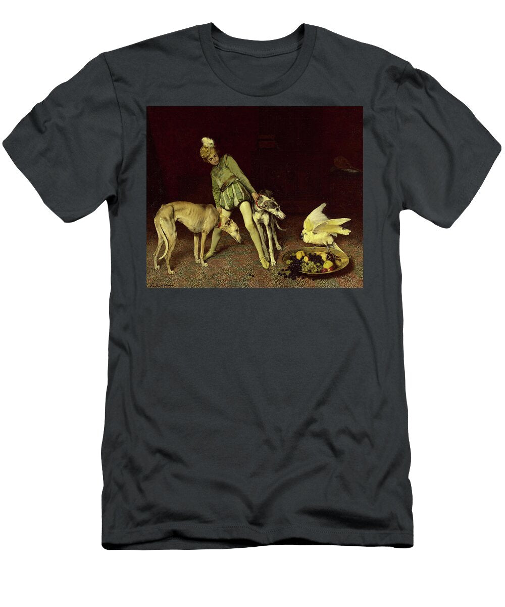 Page with Dogs Ferdinand Roybet T-Shirt