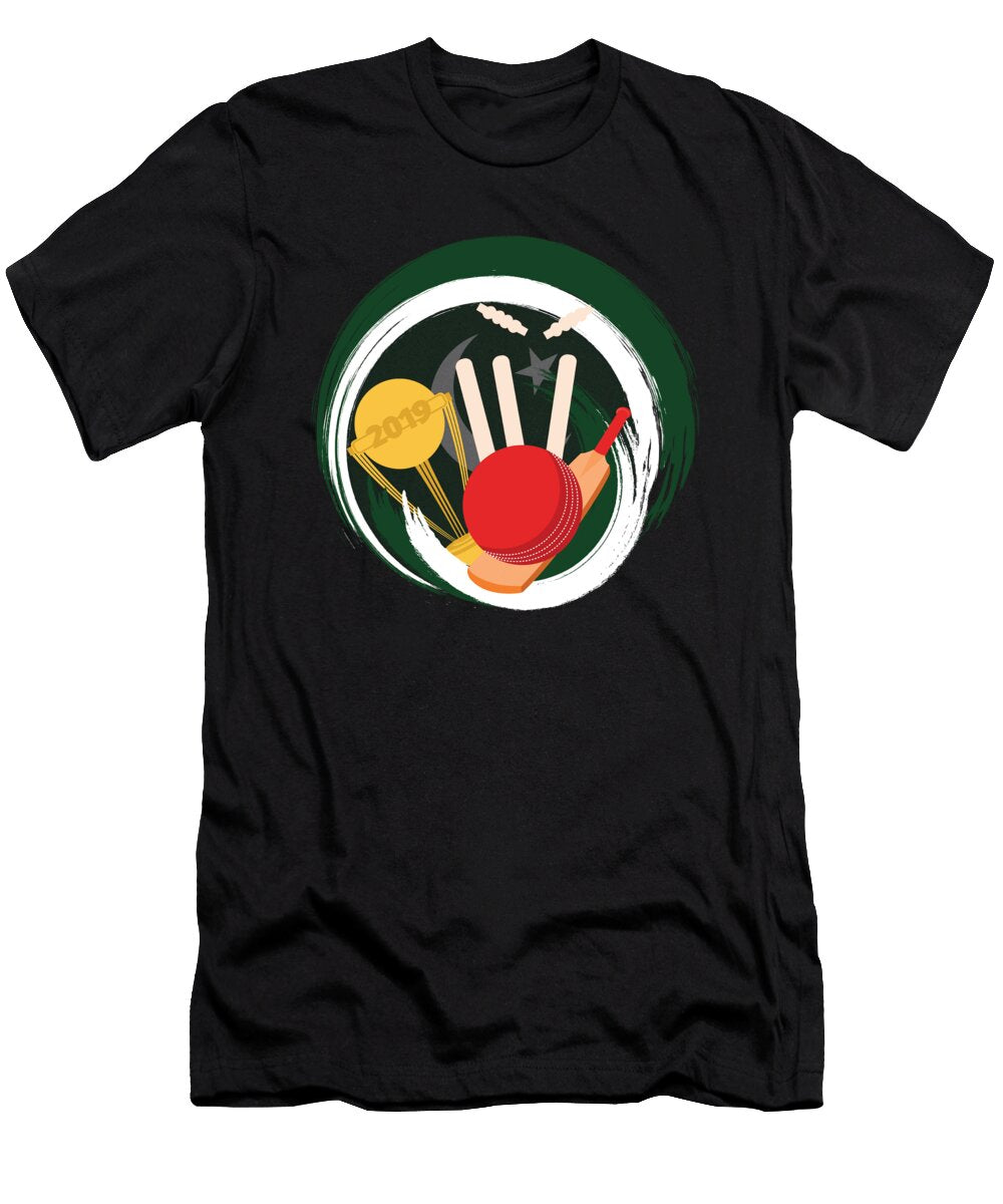 Pakistan Cricket Fan or Player Graphic Jacob Hughes T-Shirt