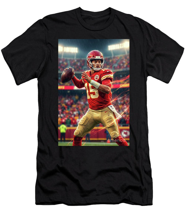 Patrick Mahomes in Action Carlos V T-Shirt