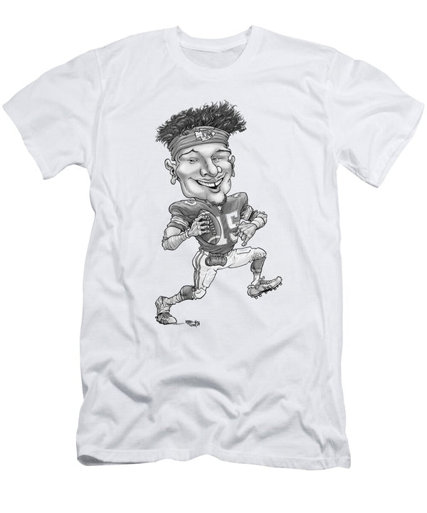 Patrick Mahomes in Greyscale Mike Scott T-Shirt
