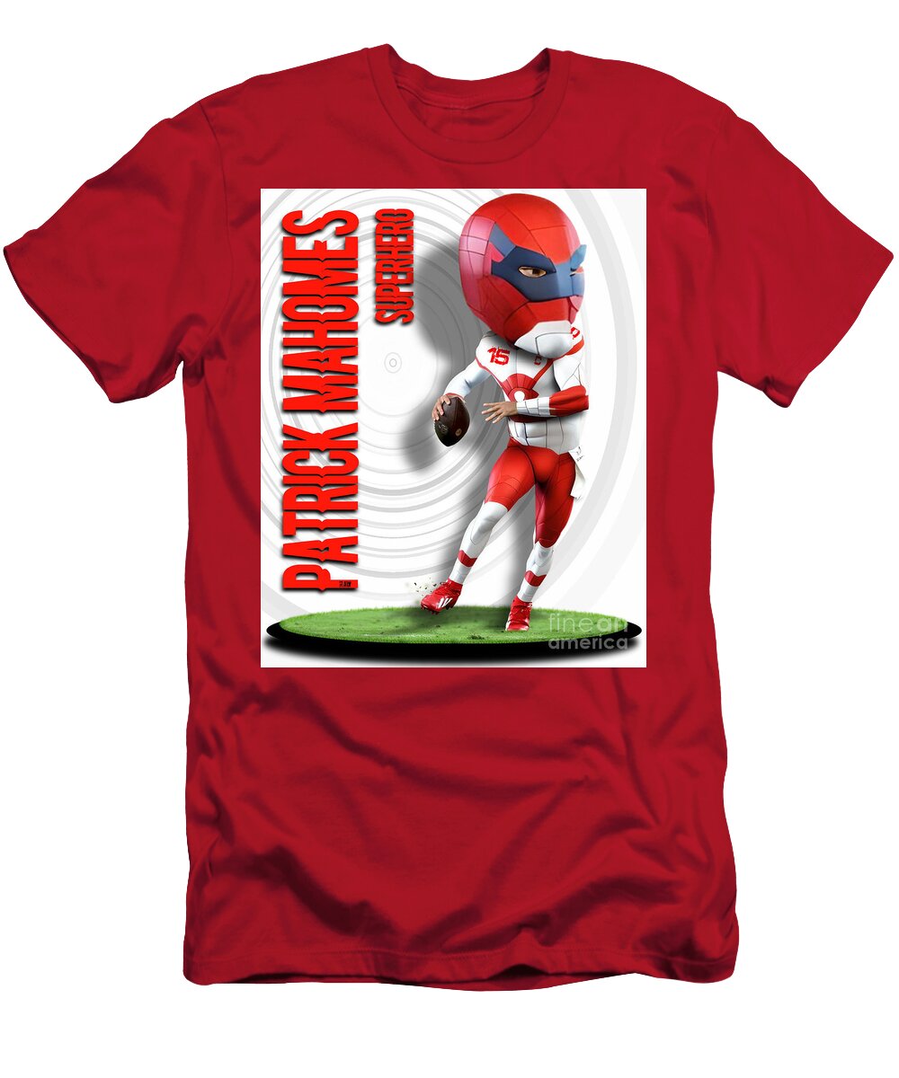 Patrick Mahomes Superhero Bobble Head 1f Robert Williams T-Shirt