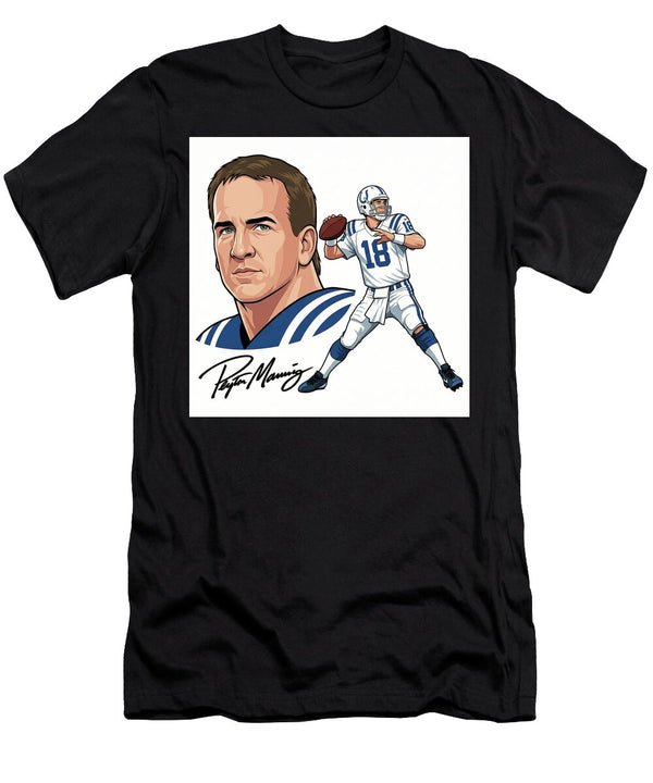 Peyton Manning Colts Vector All Eras Sports T-Shirt