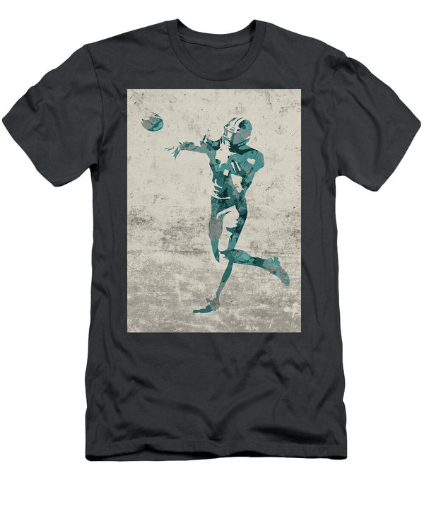 Philadelphia Eagles Quarterback Football Player Paint Splatters Abstract Portrait Design Turnpike T-Shirt
