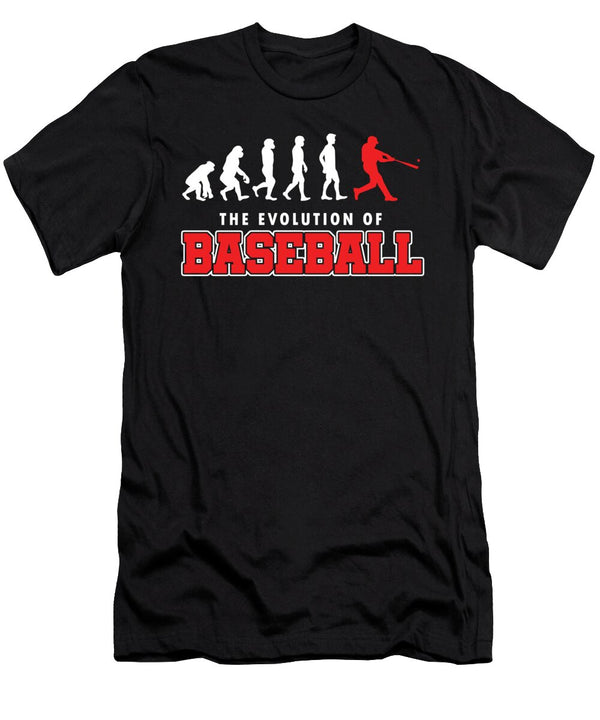Pitcher Batter League Tournament Baseball Players the Evolution of Baseball Gift Thomas Larch T-Shirt
