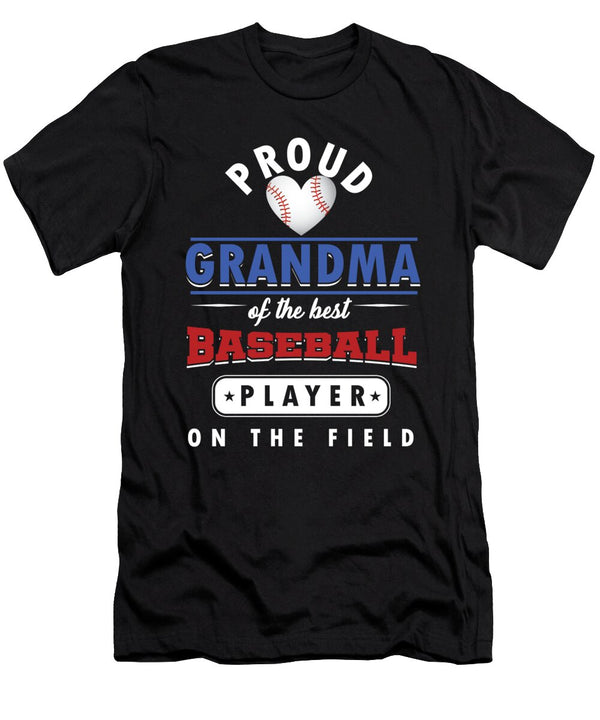Pitcher Hitter Grandparent Proud Grandma of the Best Baseball Player Gift Thomas Larch T-Shirt