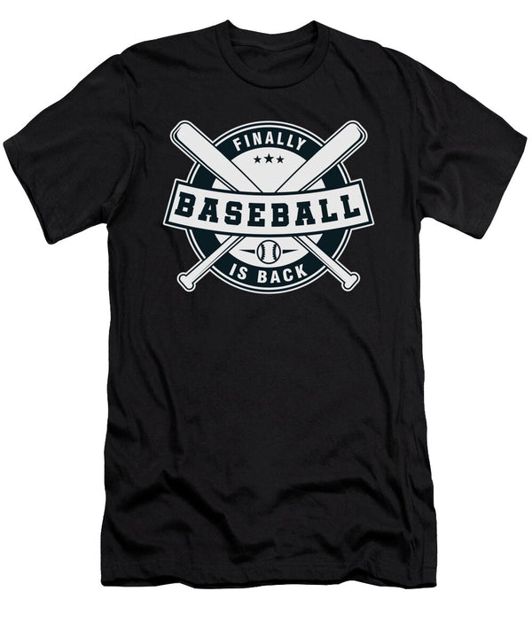 Pitcher Softball Players Baseball Batter Hitters Finally Baseball Is Back Gift Thomas Larch T-Shirt