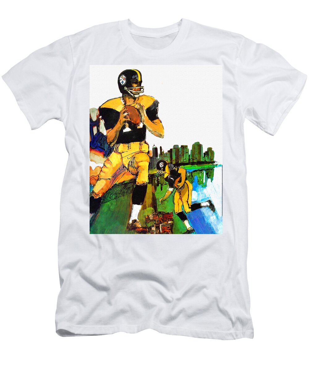 Pittsburgh Steelers 1967 Vintage Print Big 88 Artworks T-Shirt