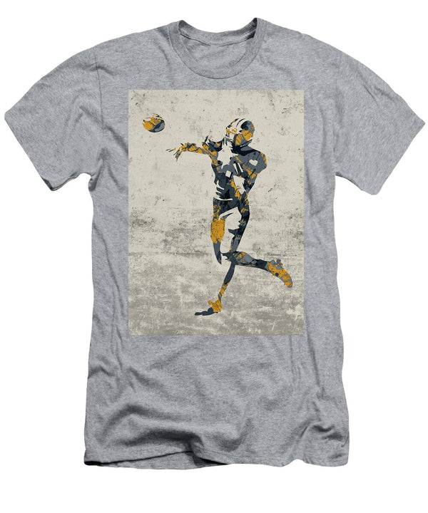 Pittsburgh Steelers Quarterback Football Player Paint Splatters Abstract Portrait Design Turnpike T-Shirt