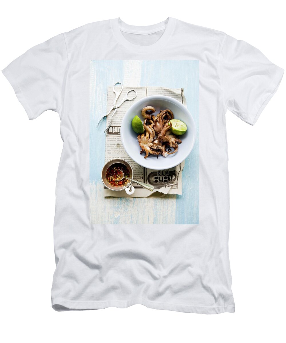 Pla Mk Yang Small Grilled Squid Thailand Michael Wissing T-Shirt