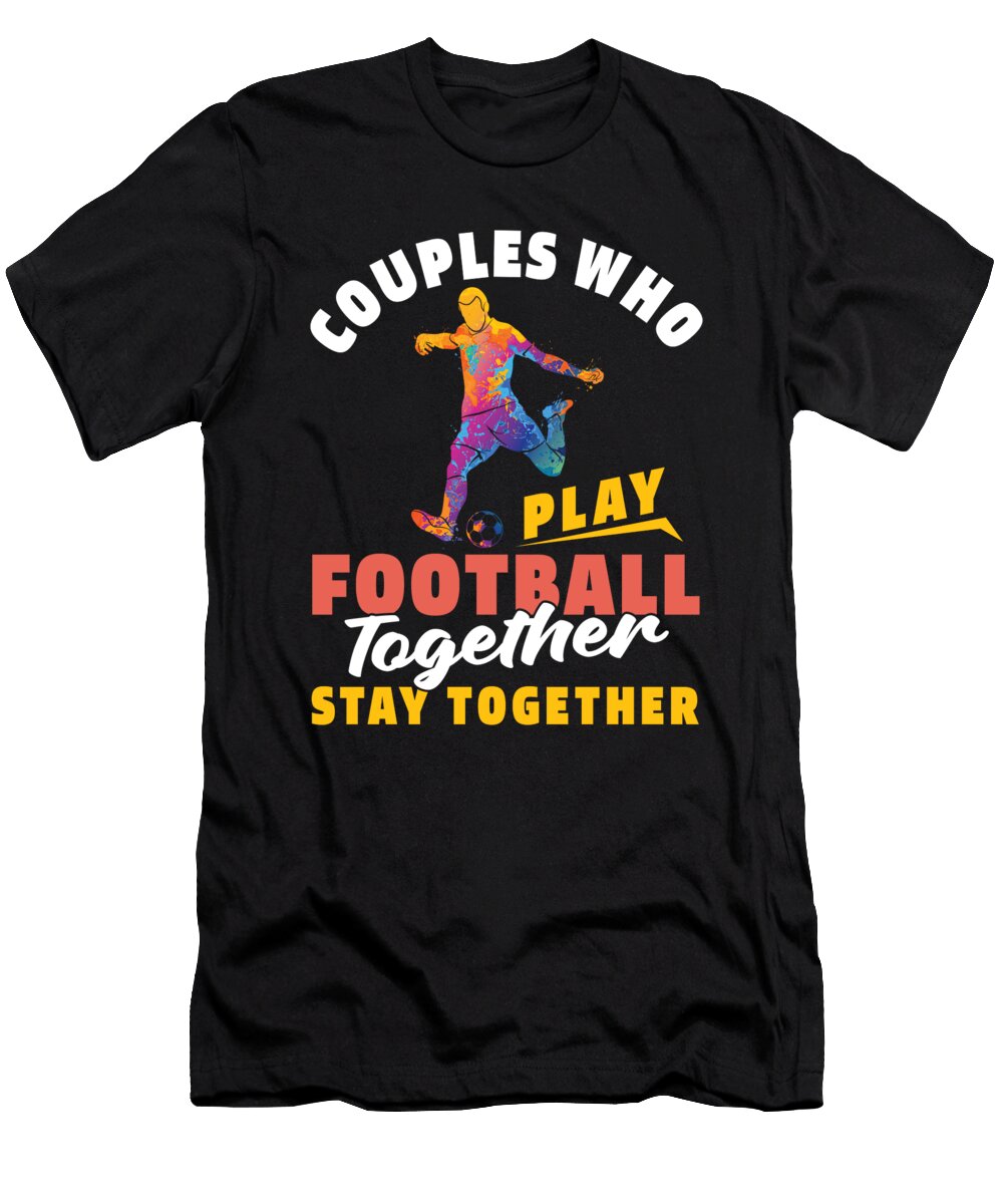 Player Couple Footballer American Football Crazy Squirrel T-Shirt