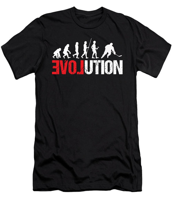 Player Hockeyist Hockey Coach Fan Wintersports Gift Ice Hockey Evolution Thomas Larch T-Shirt