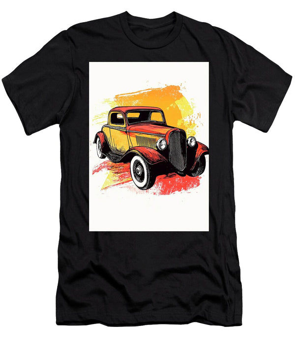 Plymouth Cricket Car Vintage Hot Rod Illustration Art Jennifer Moore T-Shirt