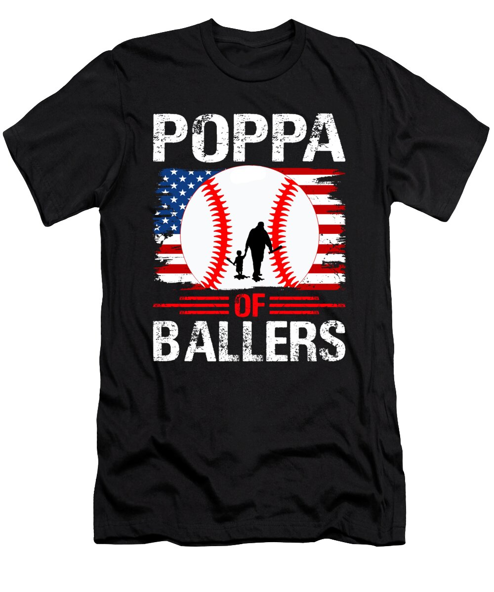 Poppa of Ballers Baseball Dhbubble T-Shirt
