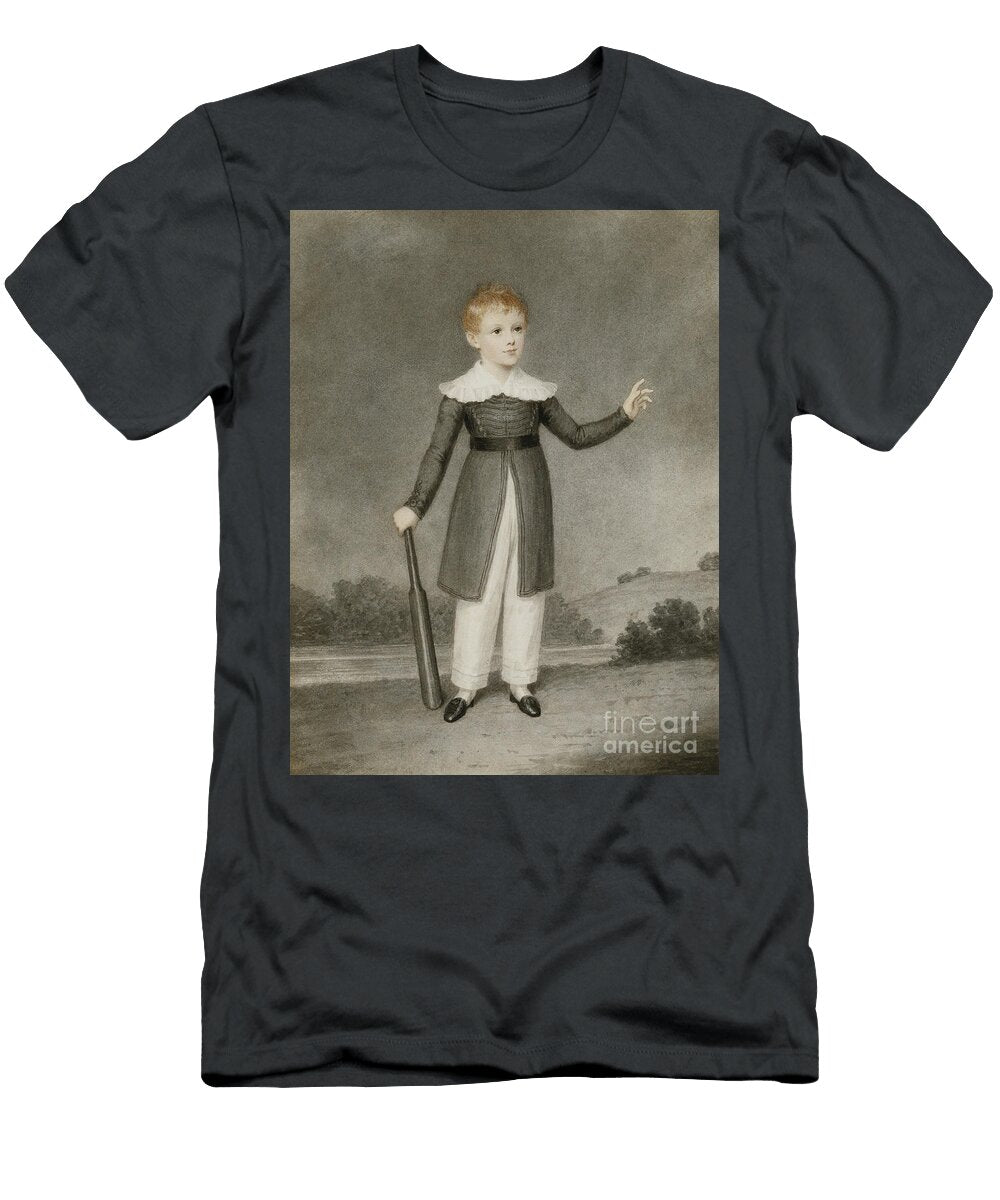 Portrait of Edward Currie Holding a Cricket Bat 1830 Adam Buck T-Shirt