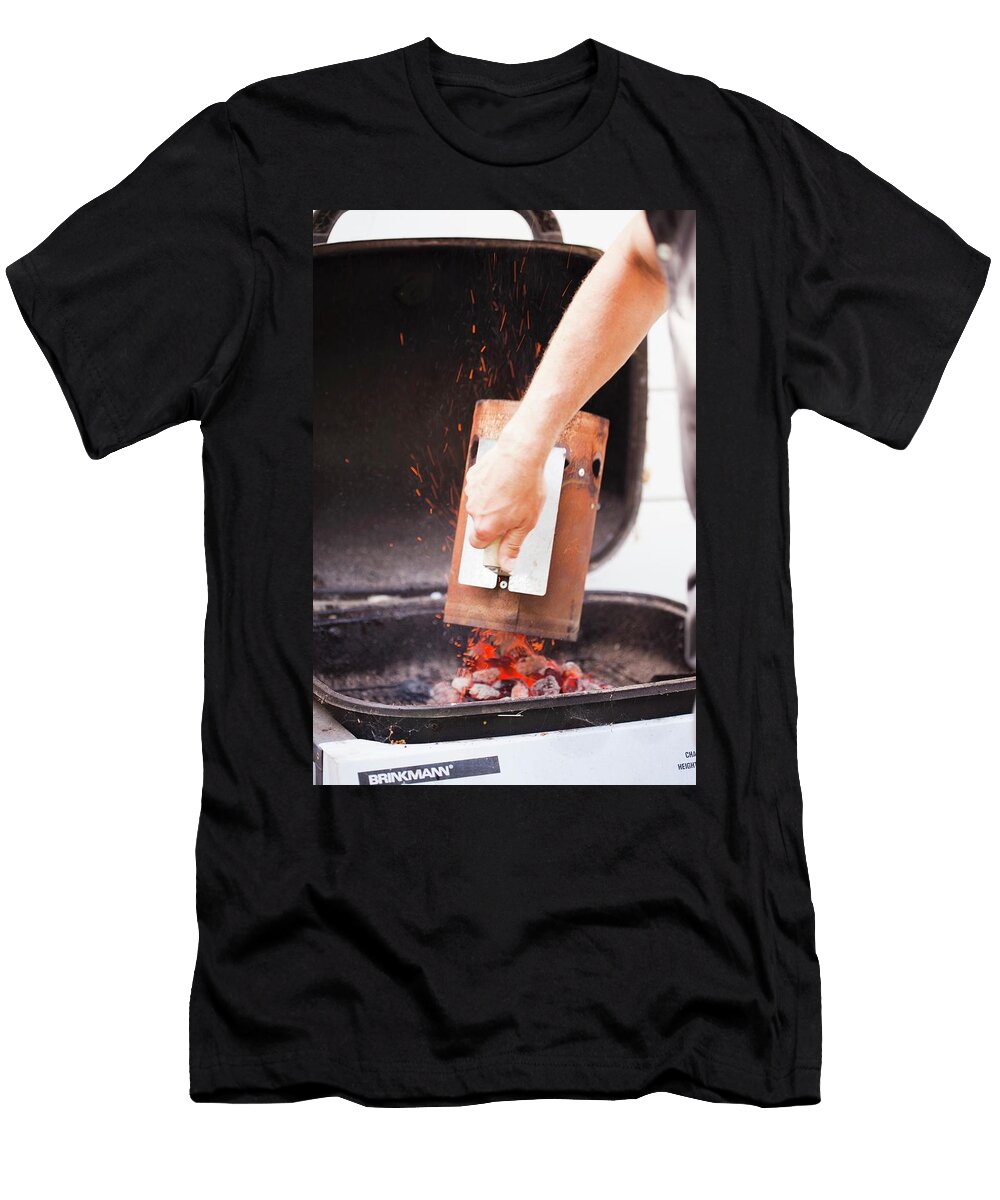 Pouring Hot Coals Onto Barbecue Jennifer Martine T-Shirt