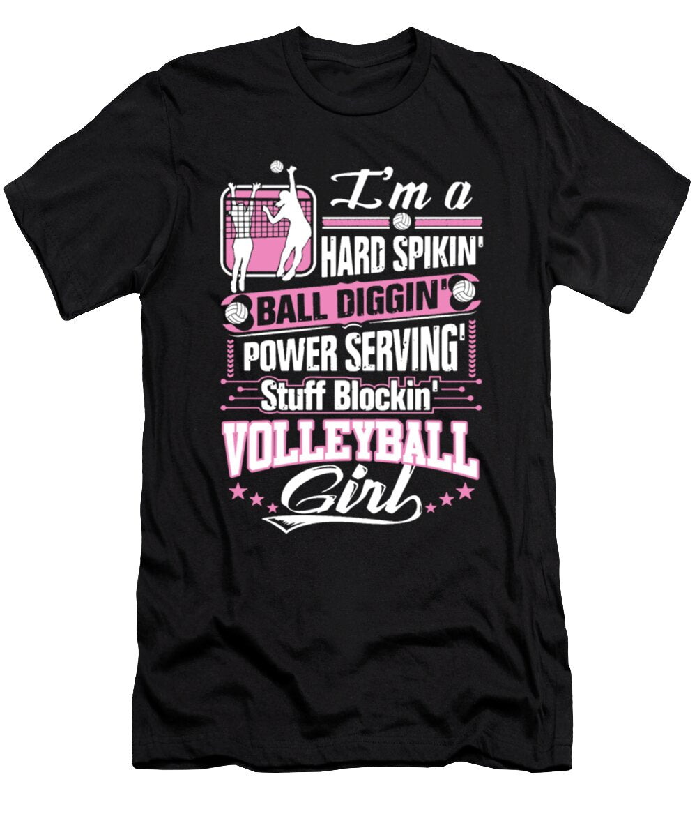 Power Serving Stuff Blockin Volleyball Girls Tinh Tran Le Thanh T-Shirt