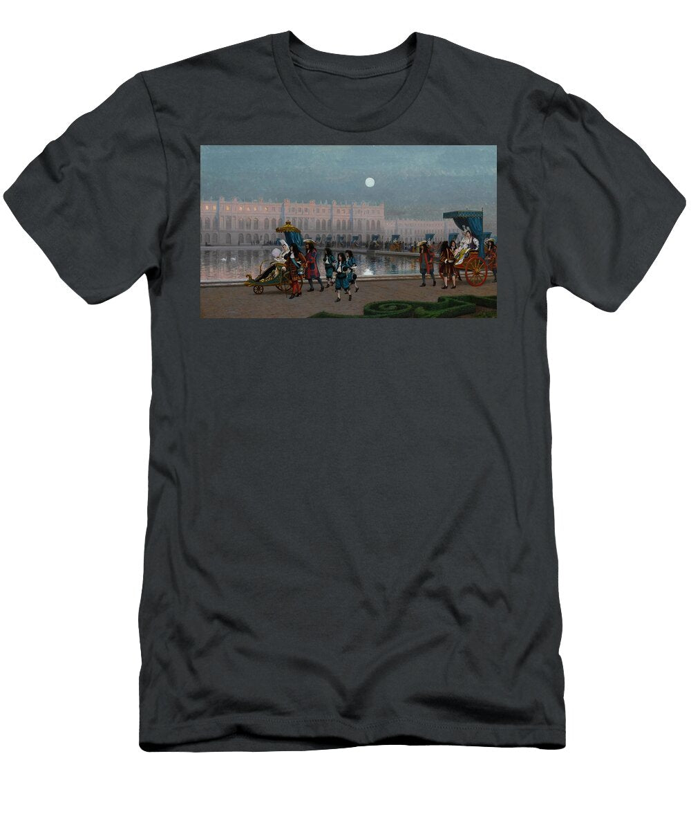 Promenade De LA Cour Dans Les Jardins De Versailles Jeanleon Gerome French T-Shirt