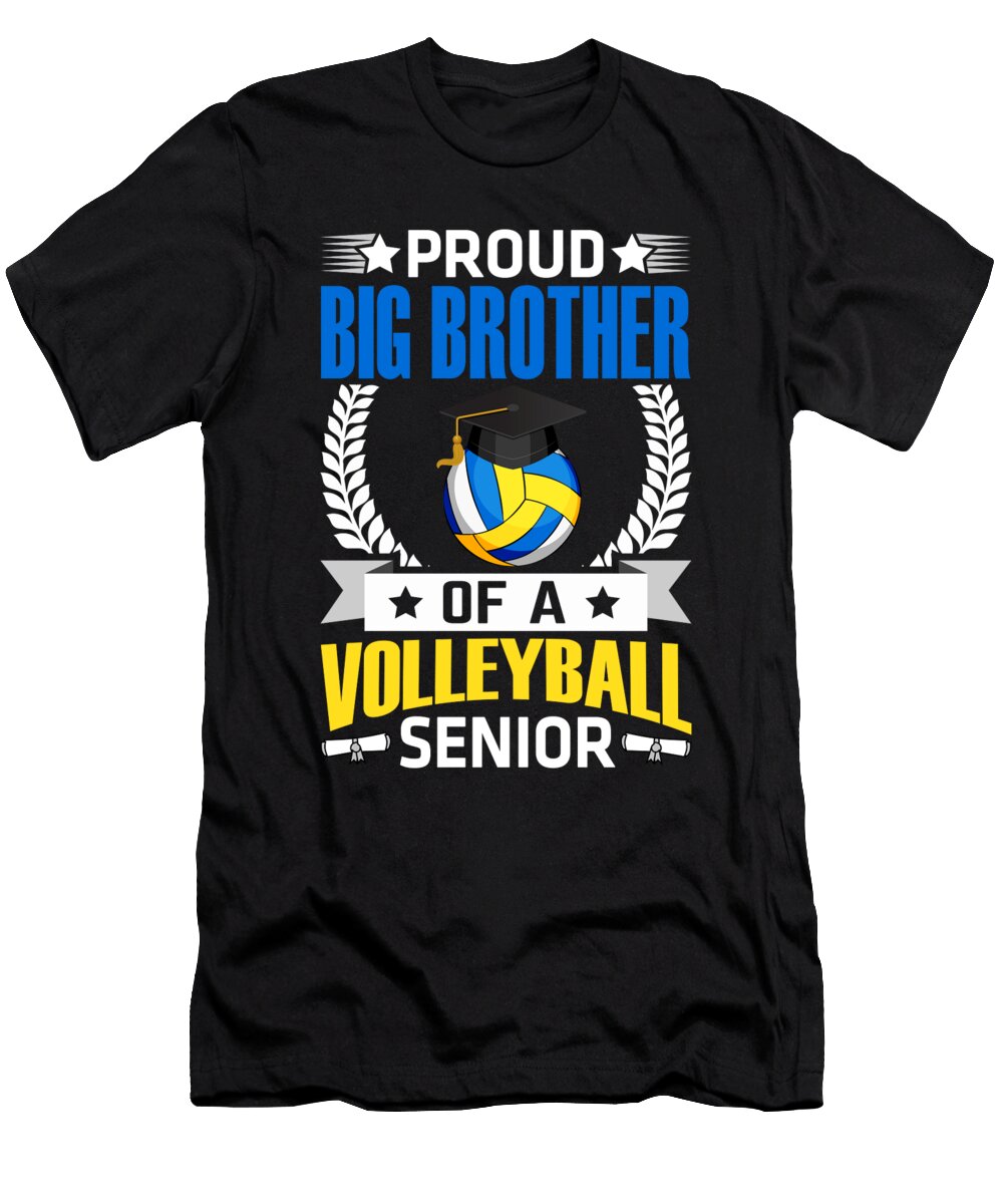 Proud Big Brother of a Volleyball Senior Dhbubble T-Shirt