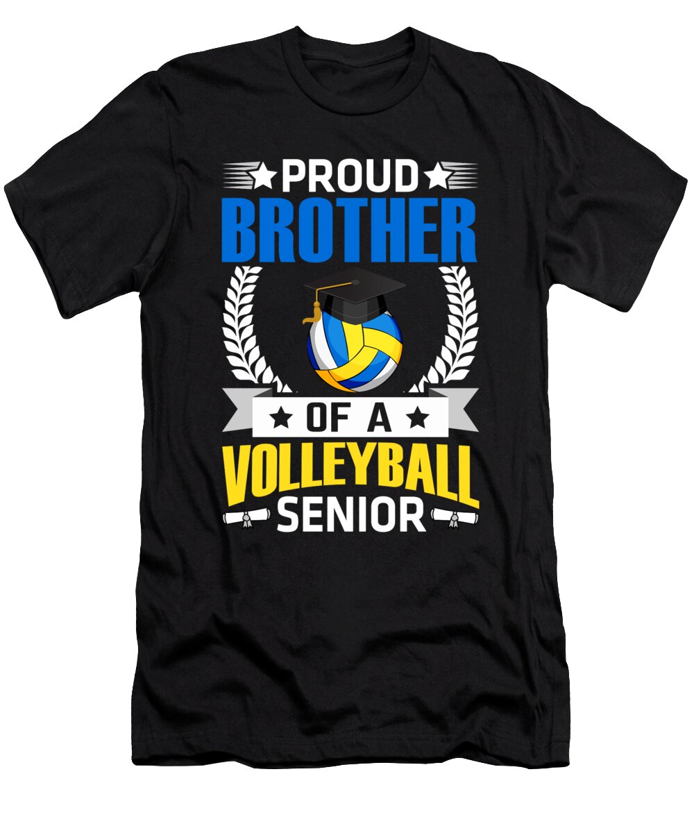 Proud Brother of a Volleyball Senior Dhbubble T-Shirt