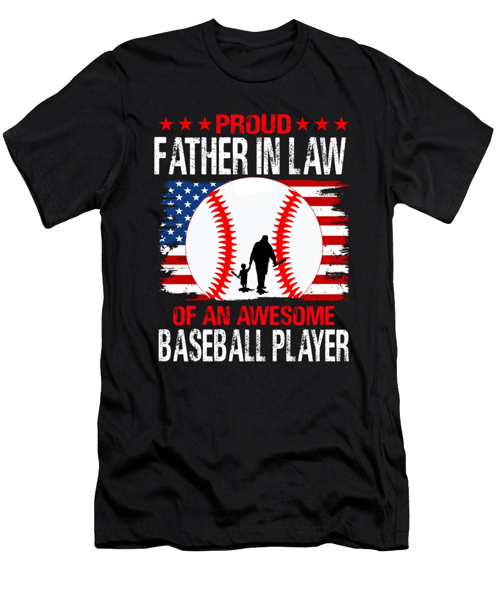 Proud Father in Law of an Awesome Baseball Player Dhbubble T-Shirt