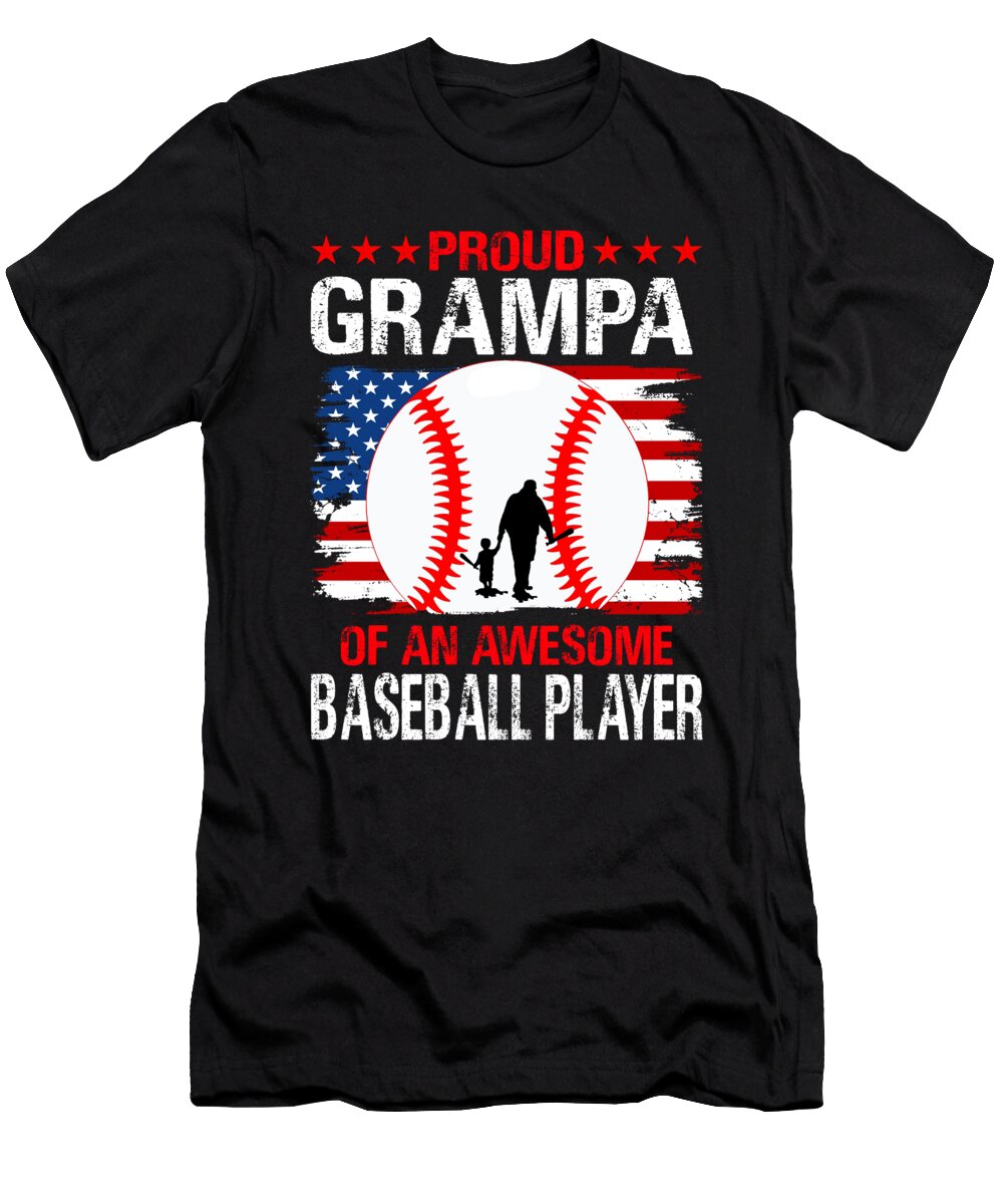 Proud Grampa of an Awesome Baseball Player Dhbubble T-Shirt