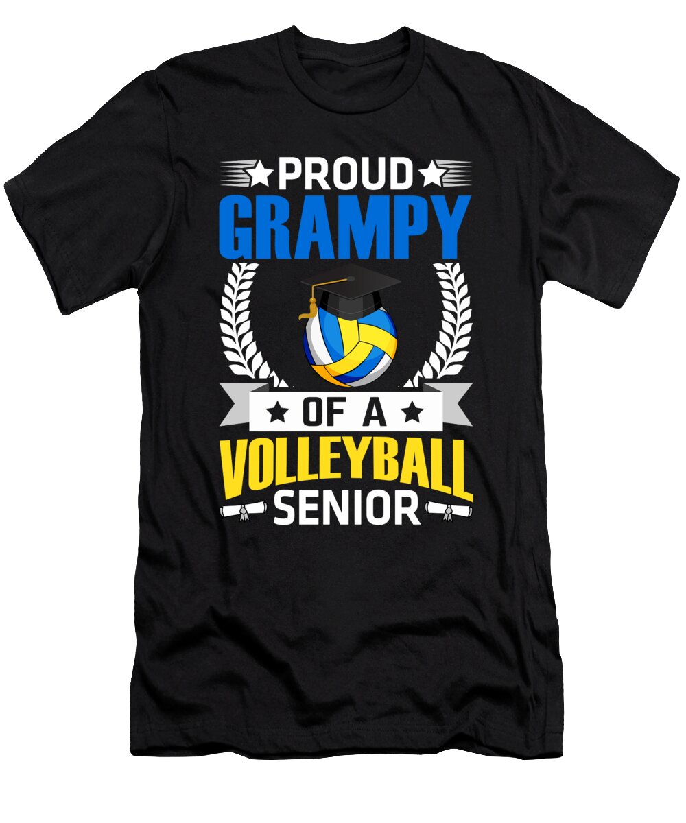 Proud Grampy of a Volleyball Senior Dhbubble T-Shirt