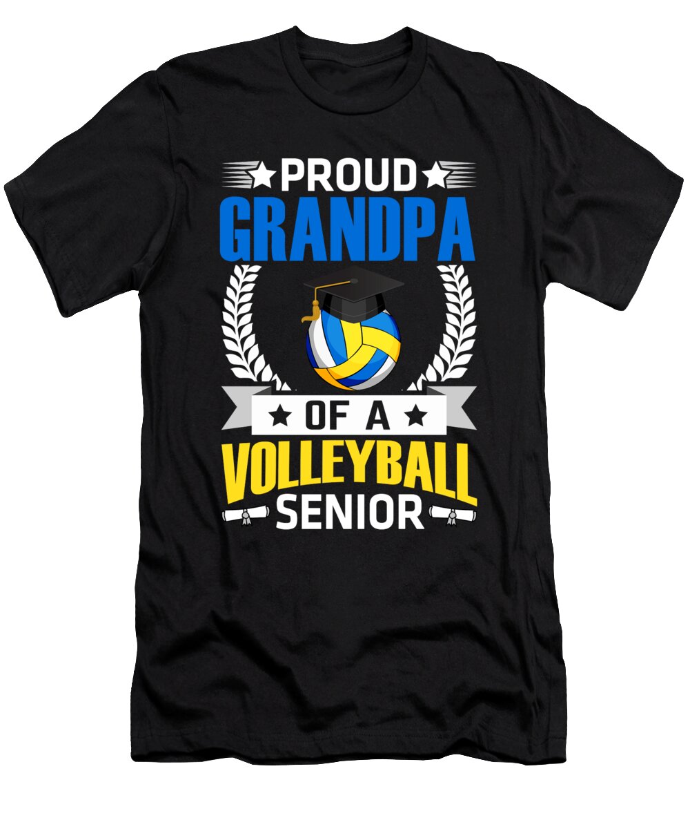 Proud Grandpa of a Volleyball Senior Dhbubble T-Shirt