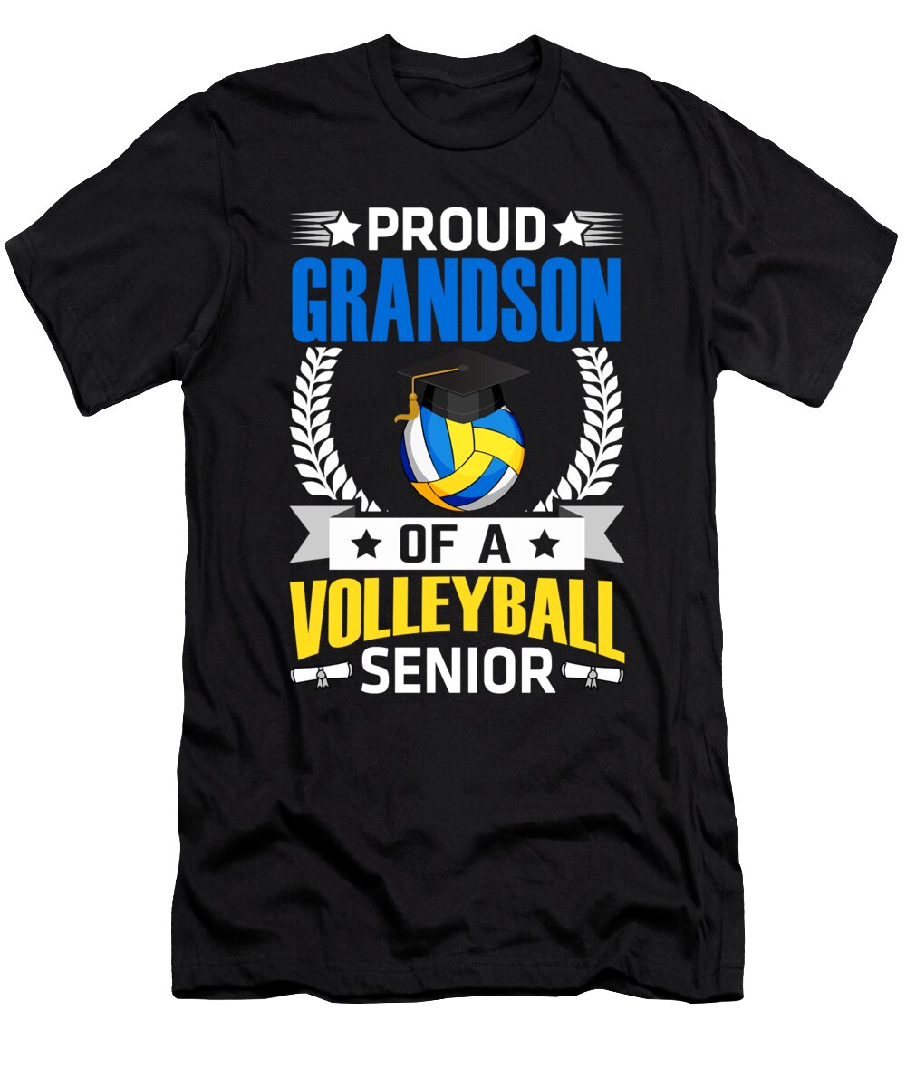 Proud Grandson of a Volleyball Senior Dhbubble T-Shirt