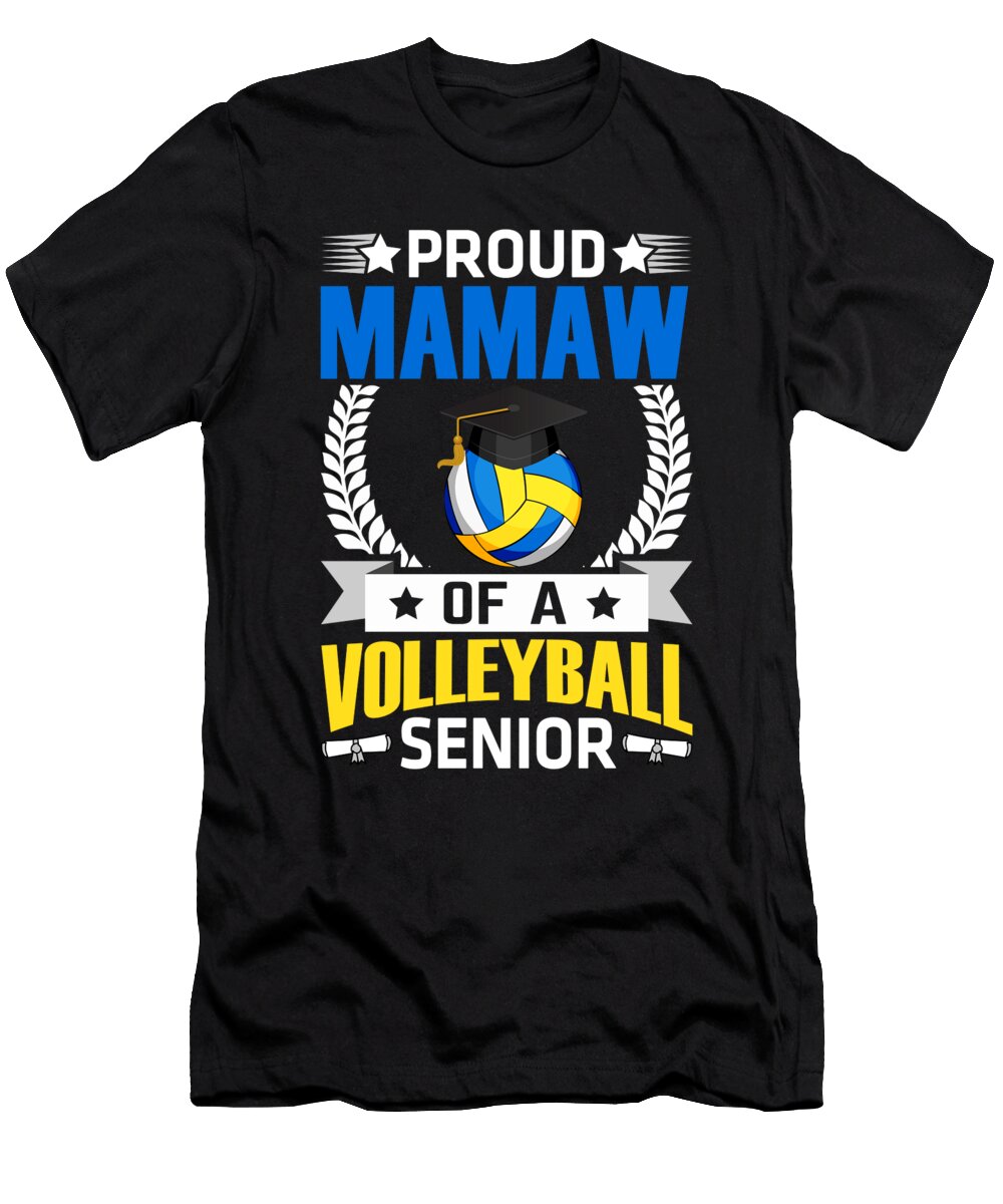 Proud Mamaw of a Volleyball Senior Dhbubble T-Shirt
