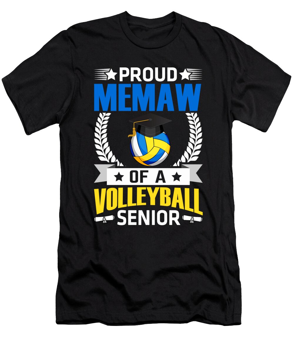 Proud Memaw of a Volleyball Senior Dhbubble T-Shirt