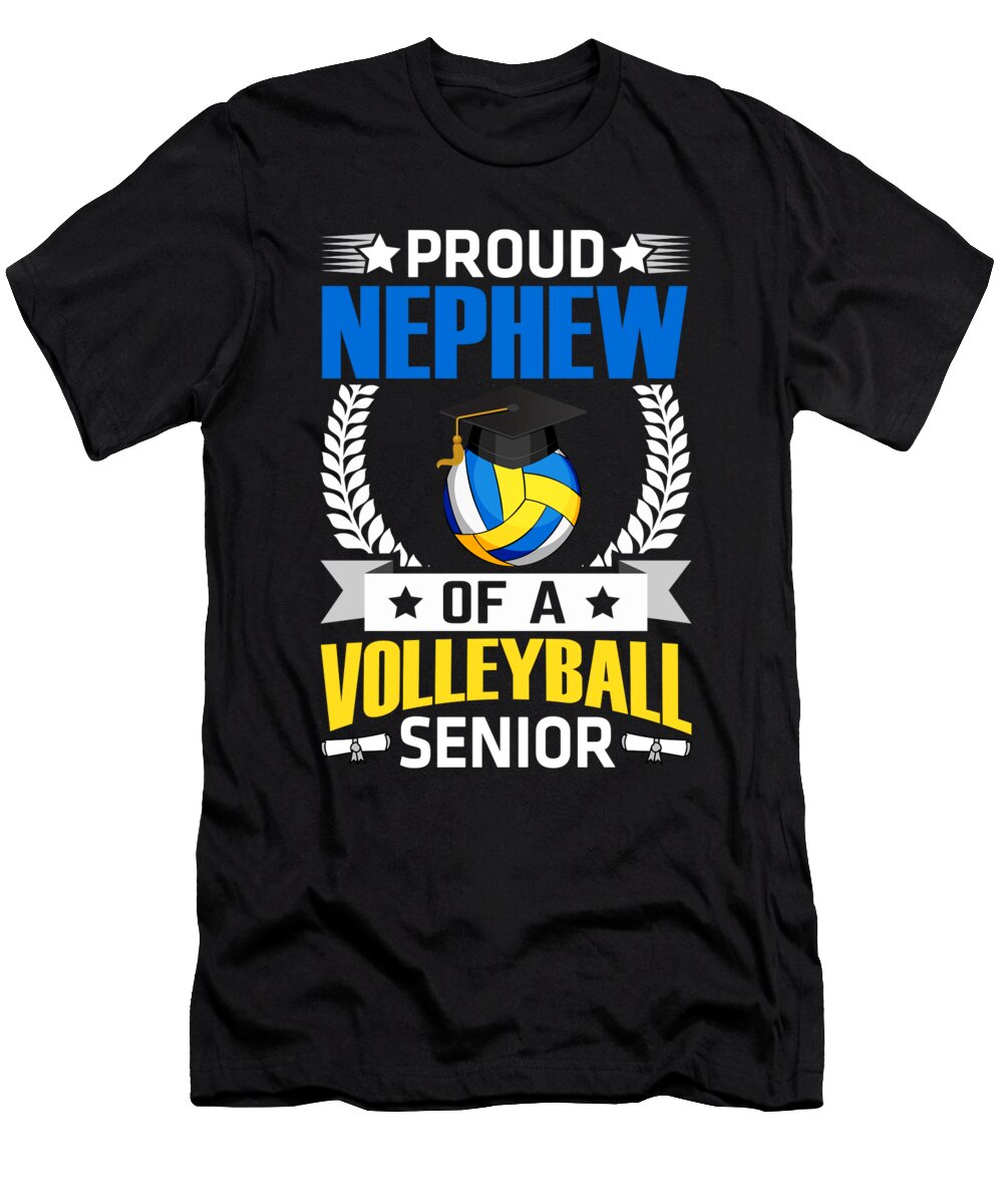 Proud Nephew of a Volleyball Senior Dhbubble T-Shirt