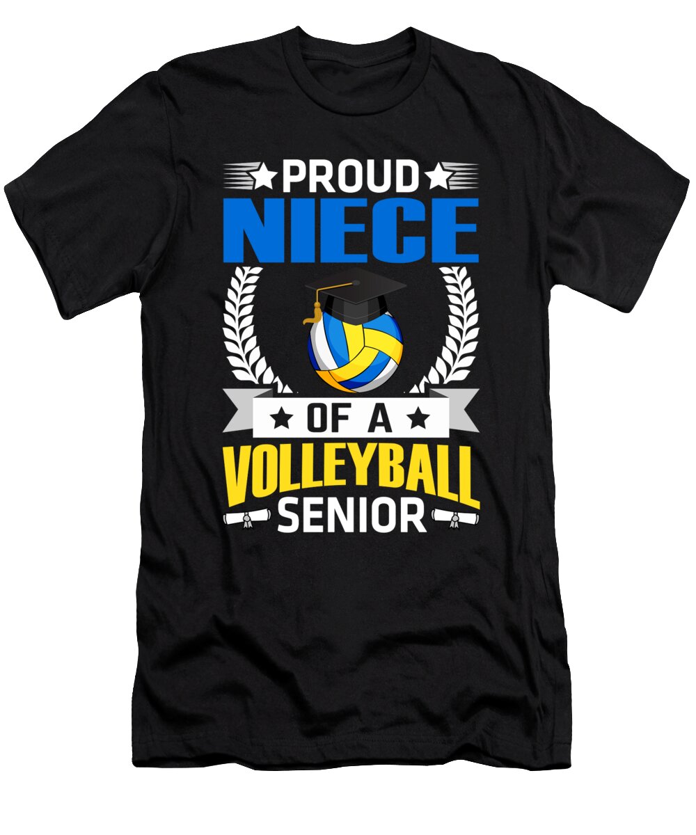 Proud Niece of a Volleyball Senior Dhbubble T-Shirt