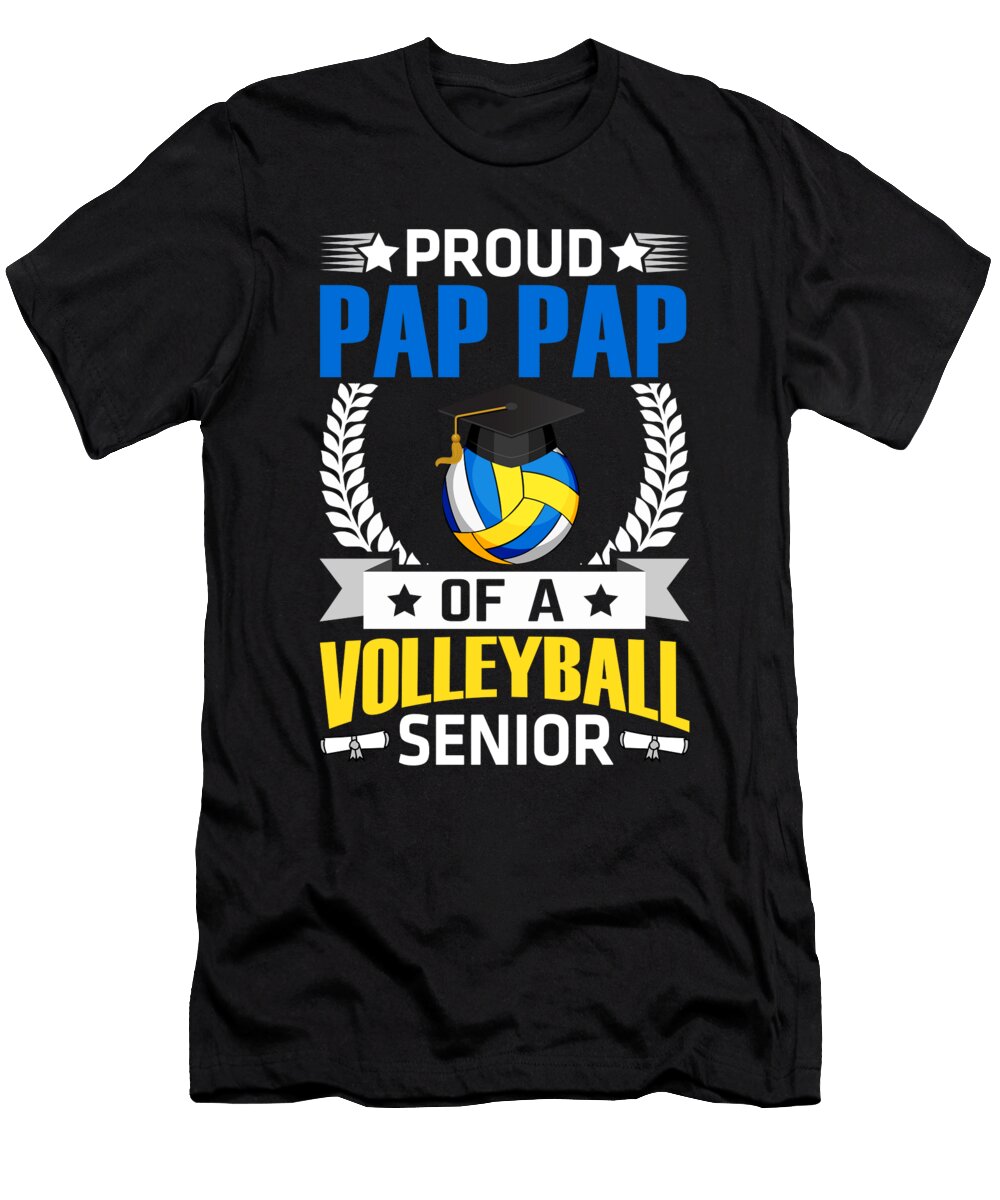 Proud Pap Pap of a Volleyball Senior Dhbubble T-Shirt