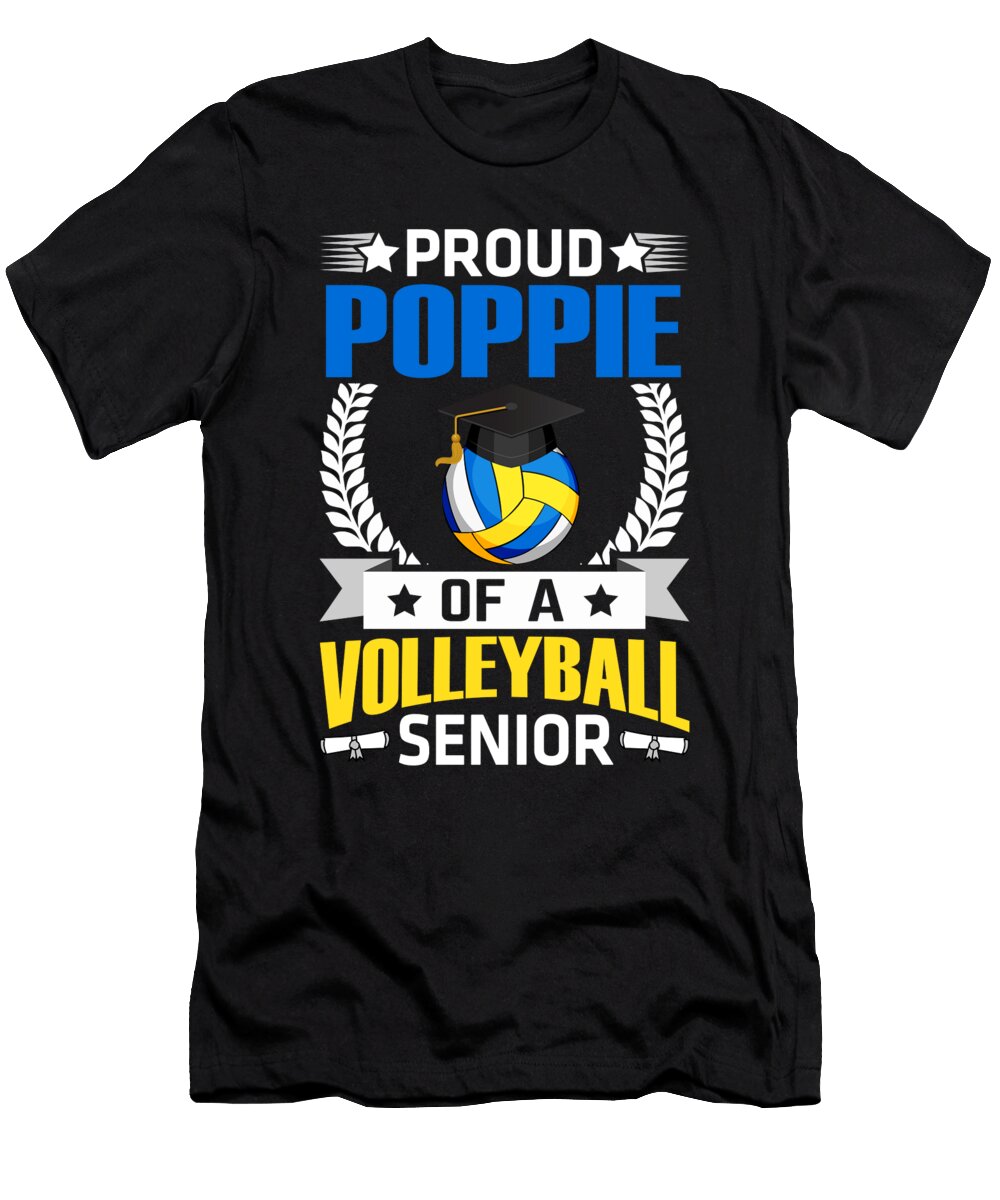 Proud Poppie of a Volleyball Senior Dhbubble T-Shirt