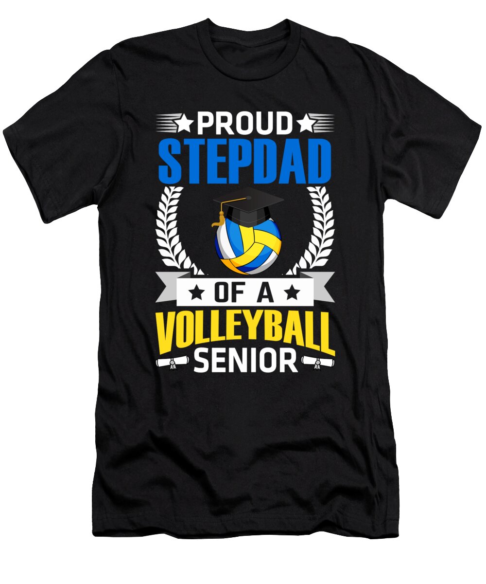 Proud Stepdad of a Volleyball Senior Dhbubble T-Shirt