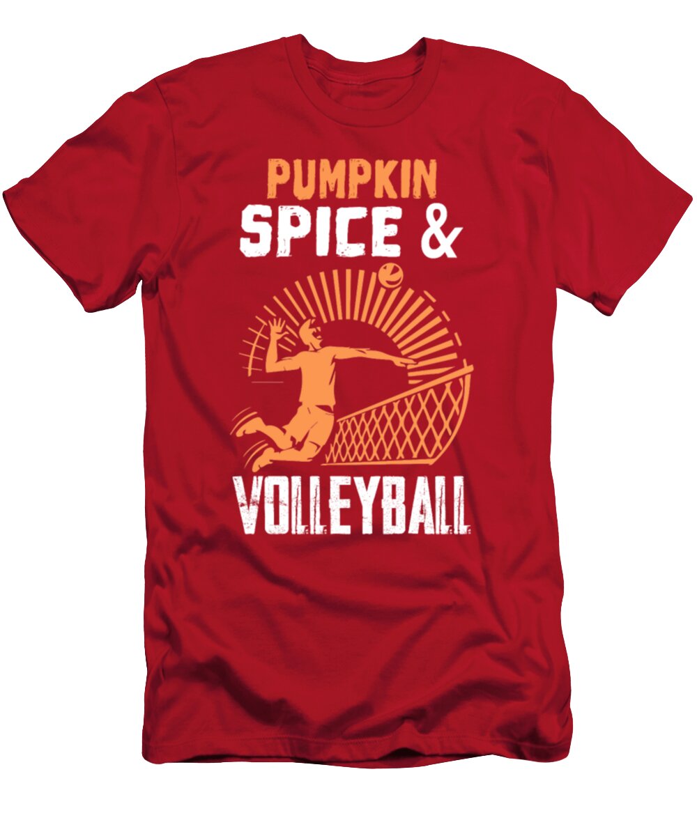 Pumpkin Spice and Volleyball Fall Halloween Tinh Tran Le Thanh T-Shirt