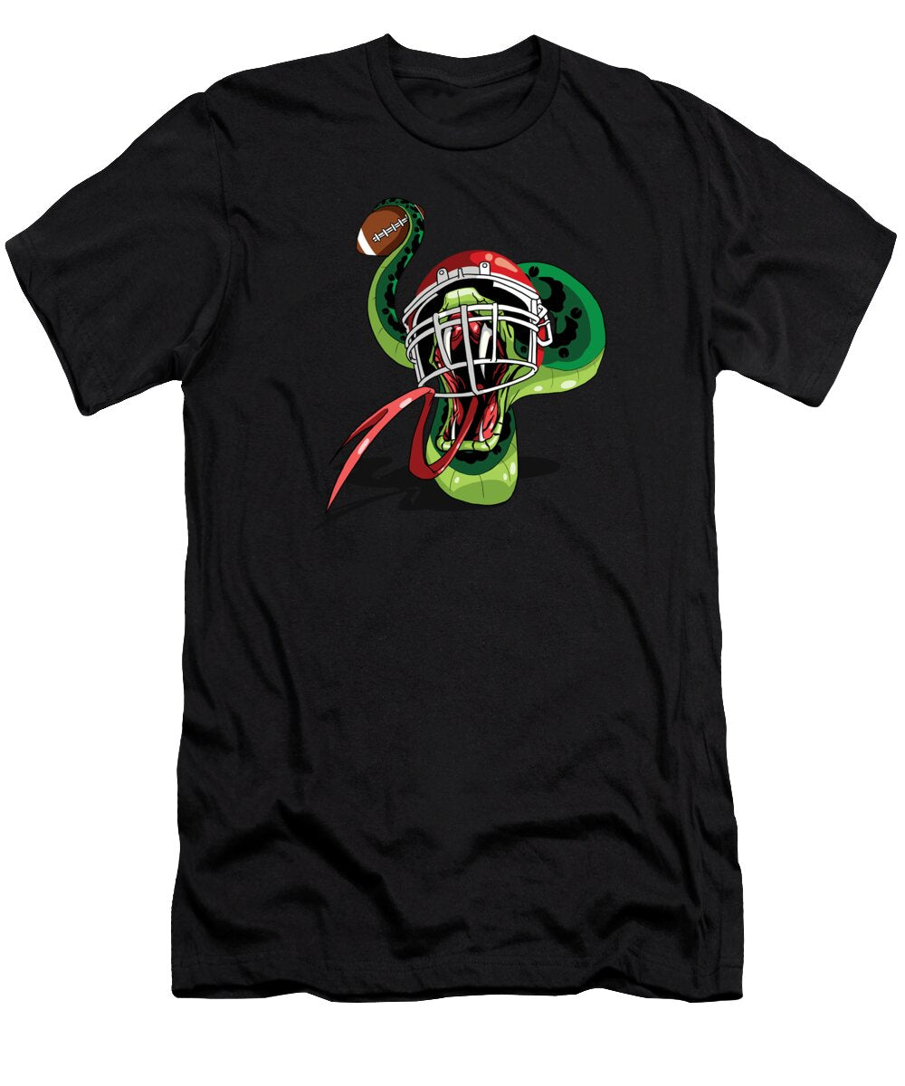 Quarterback Sneak Funny Snake American Football Fh Design T-Shirt