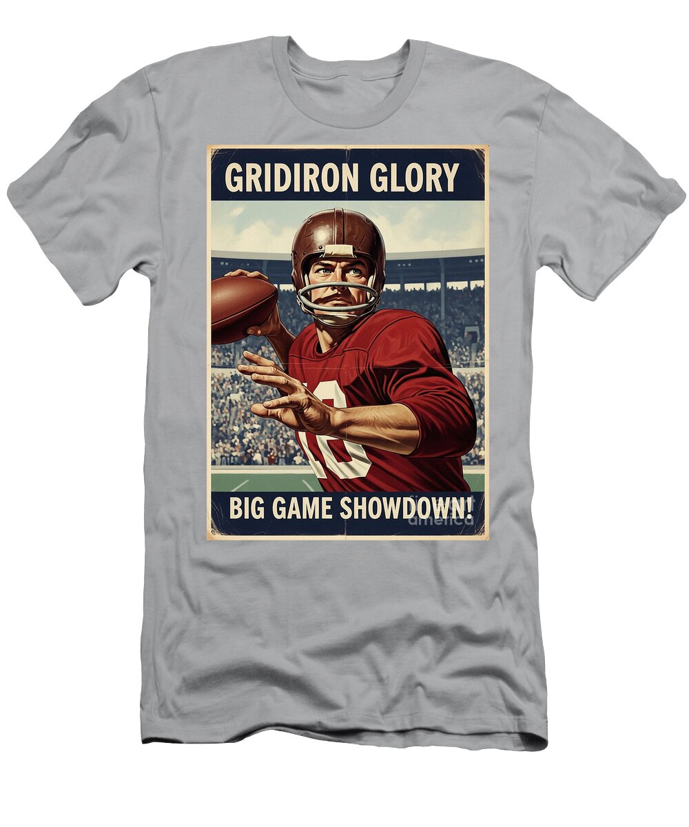 Quarterback Spotlight in Big Game Moment Carlos V T-Shirt