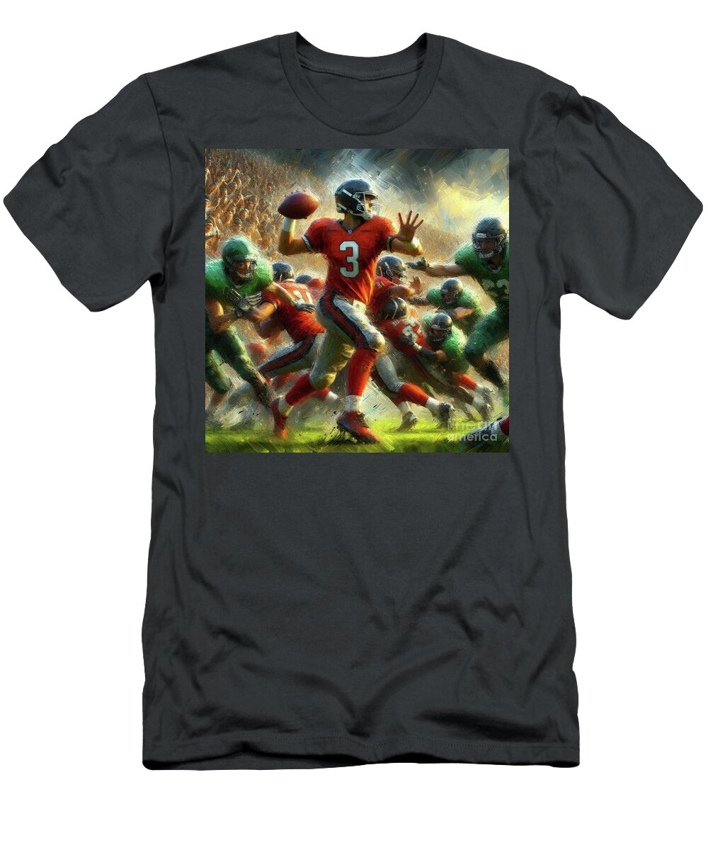 Quarterback Throw Arlene Babad T-Shirt